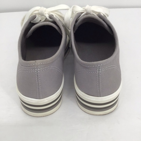 Gianni Bini Platform Style Lace-Up Sneakers Casual Career Gray Size 7.5 - Picture 4 of 9